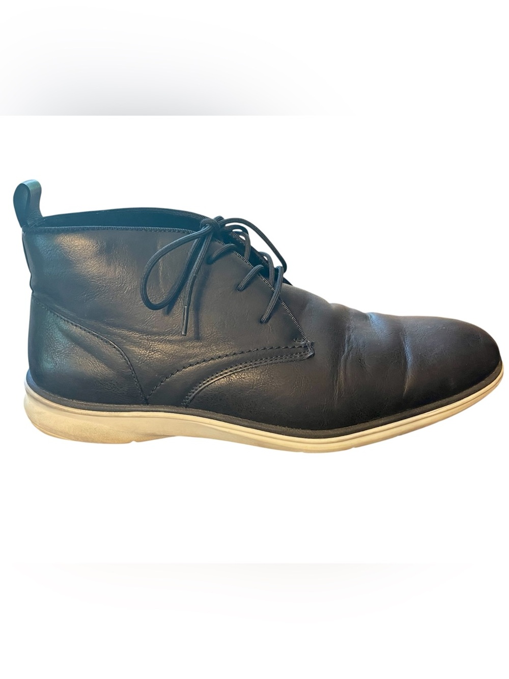 Aldo Men’s Wilsen Black Leather Casual Rubber Sole Oxfords SZ 11